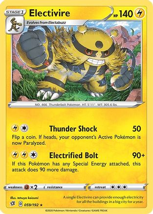 Electivire 59/192 - SWSH02 Rebel Clash