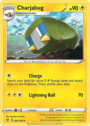 Charjabug 65/192 - SWSH02 Rebel Clash
