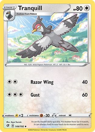 Tranquill/192 - SWSH02 Rebel Clash Reverse Holofoil