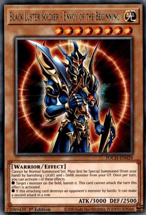 Black Luster Soldier - Envoy of the Beginning (TOCH-EN029) - Toon Chaos 1st Edition