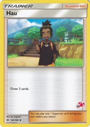 Hau - 120/149 (#28 Charizard Stamped) - Battle Academy