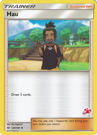 Hau - 120/149 (#41 Charizard Stamped) - Battle Academy