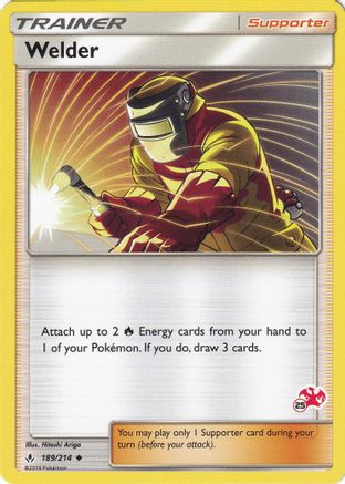 Welder - 189/214 (#25 Charizard Stamped) - Battle Academy