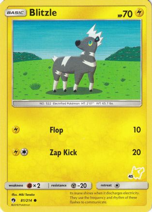 Blitzle - 81/214 (#45 Pikachu Stamped) - Battle Academy