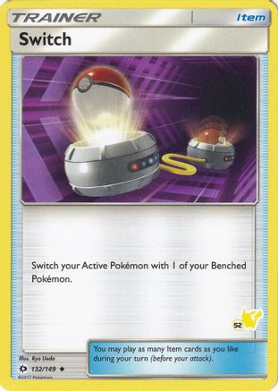Switch - 132/149 (#52 Pikachu Stamped) - Battle Academy