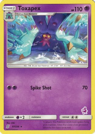 Toxapex - 97/236 (Mewtwo Stamped) - Battle Academy