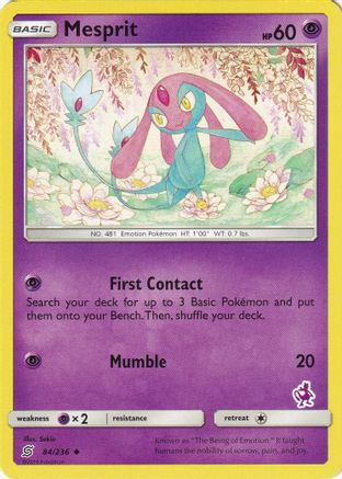 Mesprit - 84/236 (Mewtwo Stamped) - Battle Academy