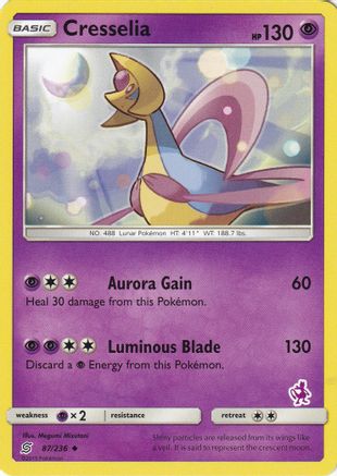 Cresselia - 87/236 (Mewtwo Stamped) - Battle Academy