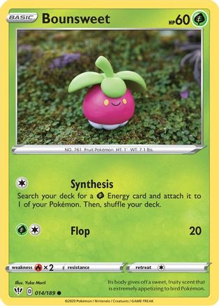 Bounsweet 14/189 - SWSH03 Darkness Ablaze Reverse Holofoil