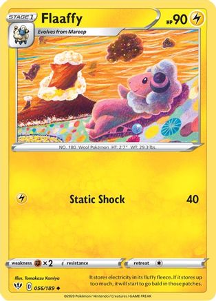 Flaaffy 56/189 - SWSH03 Darkness Ablaze Reverse Holofoil