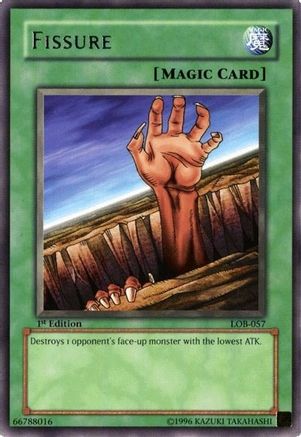 Fissure (LOB-057) - The Legend of Blue Eyes White Dragon Unlimited