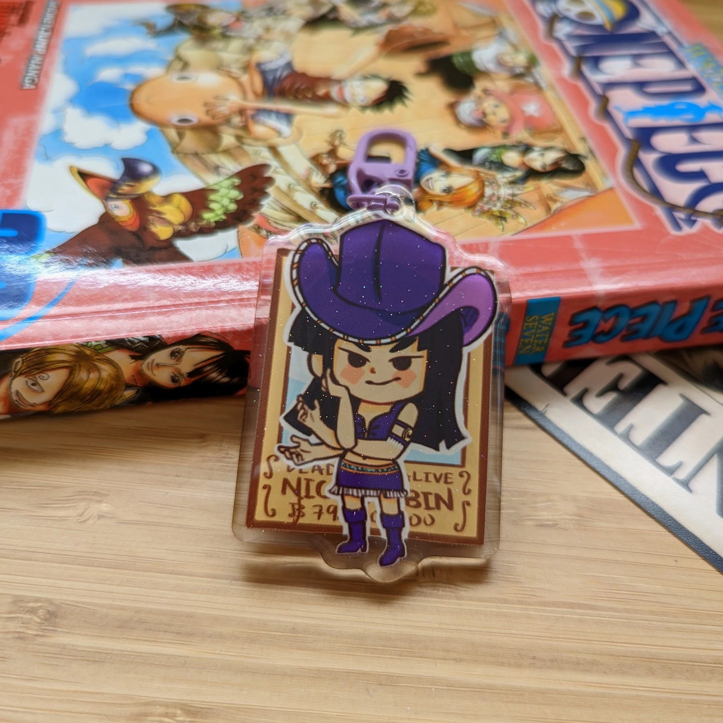 Robin Acrylic Keychain (Pixelized Panda)