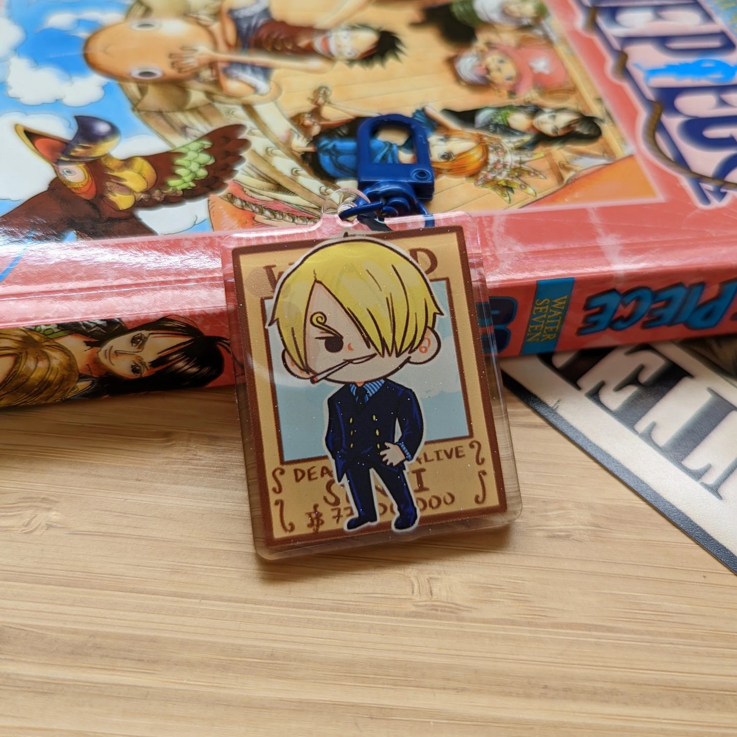 Sanji Acrylic Keychain (Pixelized Panda)