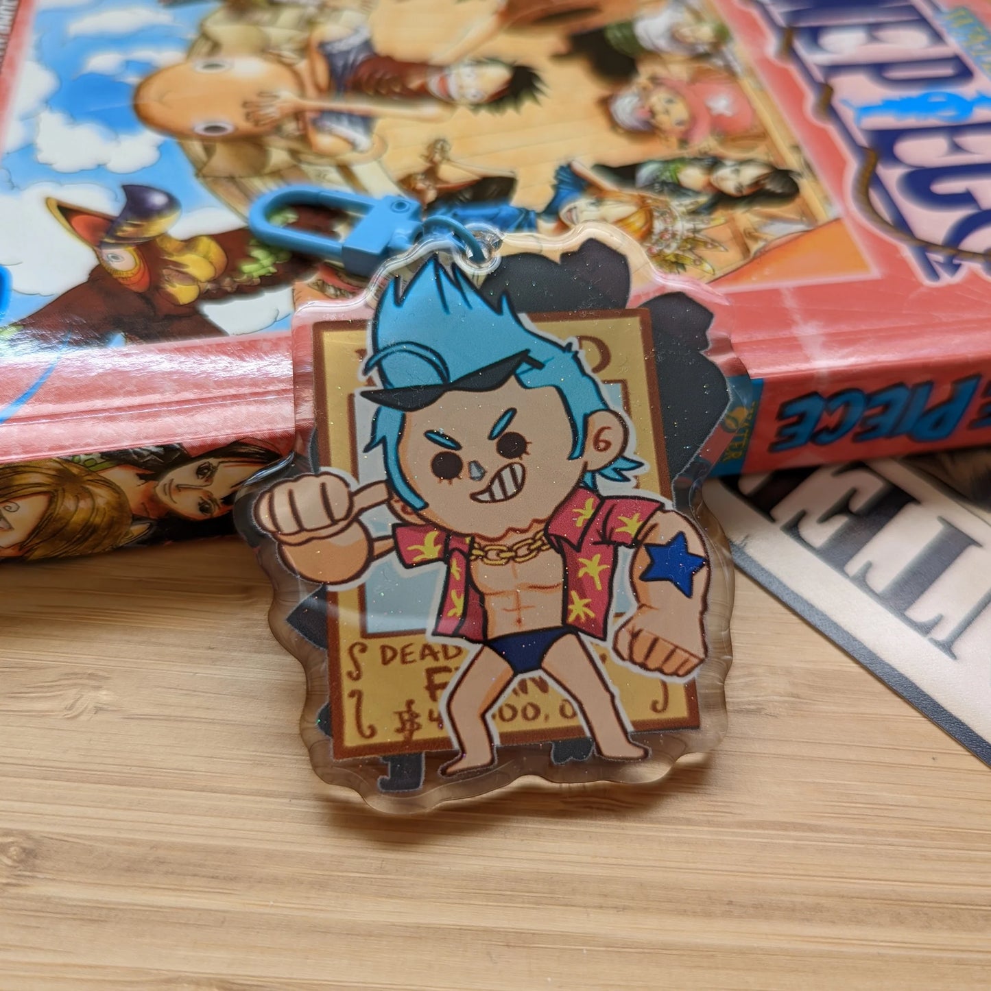 Franky Acrylic Keychain (Pixelized Panda)