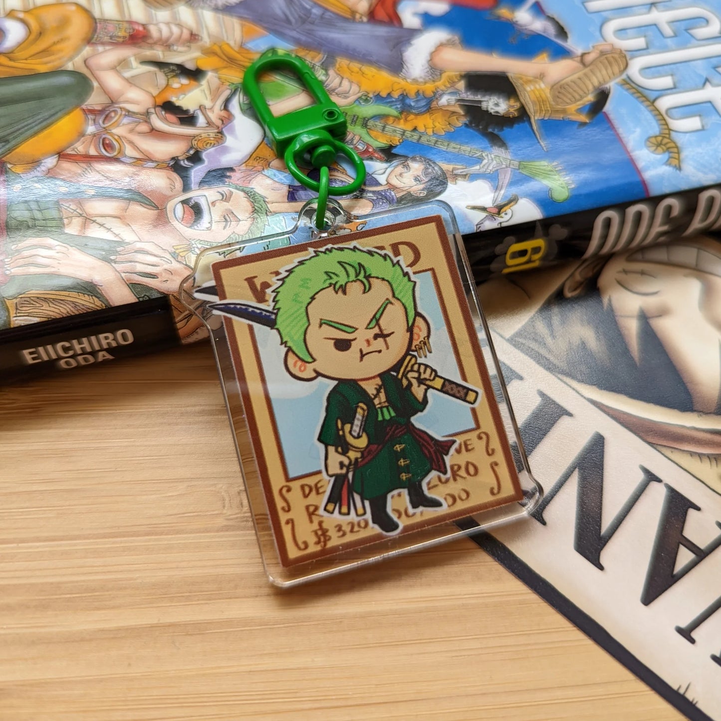 Zoro Acrylic Keychain (Pixelized Panda)