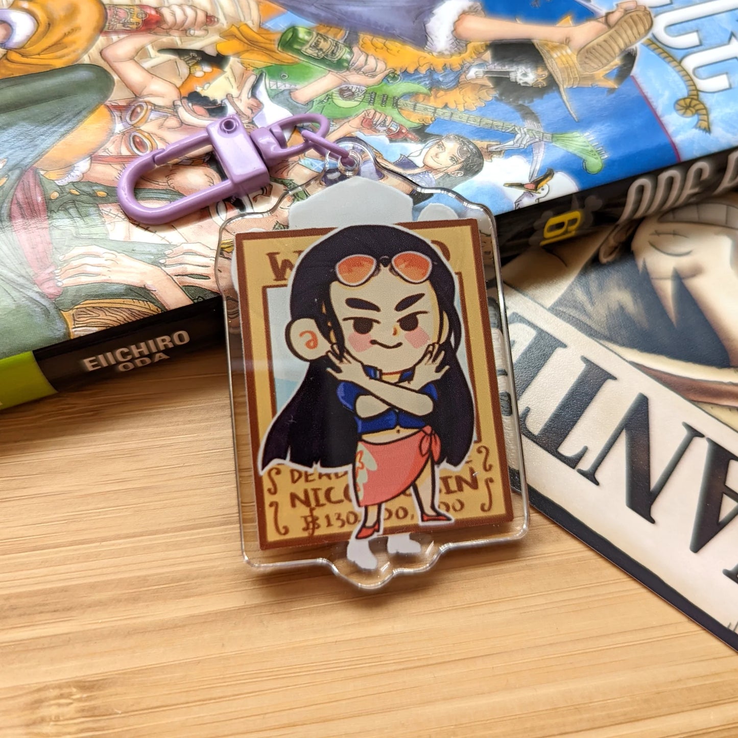 Robin Acrylic Keychain (Pixelized Panda)