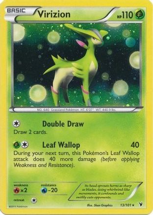 Virizion - 13/101 (Cosmos Holo) - Blister Exclusives Holofoil