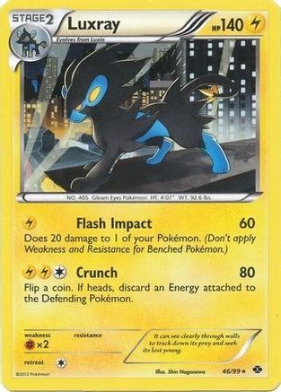 Luxray - 46/99 (Cosmos Holo) - Blister Exclusives Holofoil