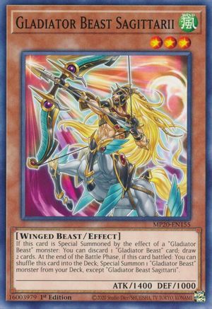 Gladiator Beast Sagittarii (MP20-EN155) - 2020 Tin of Lost Memories 1st Edition