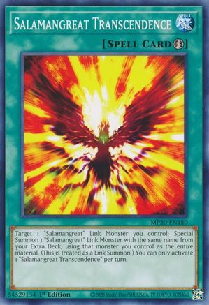 Salamangreat Transcendence (MP20-EN180) - 2020 Tin of Lost Memories 1st Edition