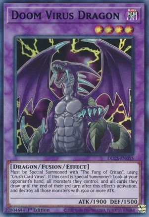Doom Virus Dragon (Purple) (DLCS-EN055) - Dragons of Legend: The Complete Series 1st Edition