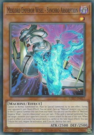 Meklord Emperor Wisel - Synchro Absorption (LED7-EN017) - Legendary Duelists: Rage of Ra 1st Edition