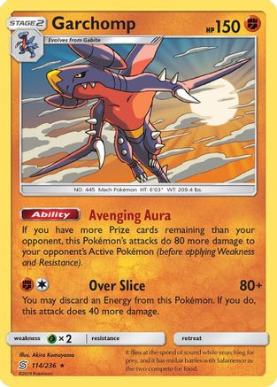 Garchomp - 114/236 (SM Unified Minds) - Deck Exclusives