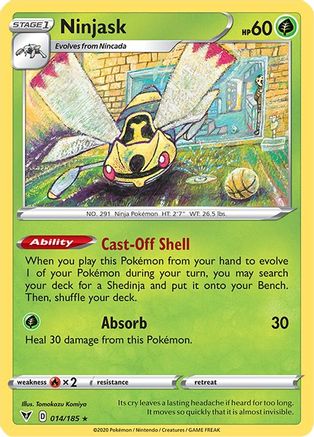 Ninjask 14/185 - SWSH04 Vivid Voltage