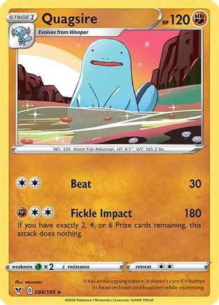 Quagsire 84/185 - SWSH04 Vivid Voltage Reverse Holofoil