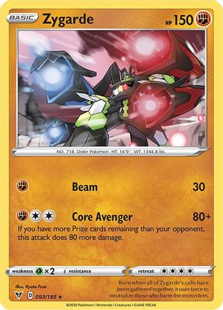 Zygarde 93/185 - SWSH04 Vivid Voltage
