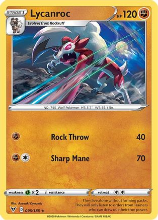 Lycanroc 95/185 - SWSH04 Vivid Voltage