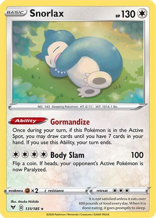 Snorlax 131/185 - SWSH04 Vivid Voltage