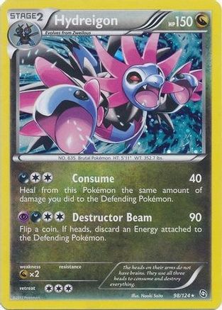 Hydreigon - 98/124 (Cosmos Holo) - Blister Exclusives Holofoil
