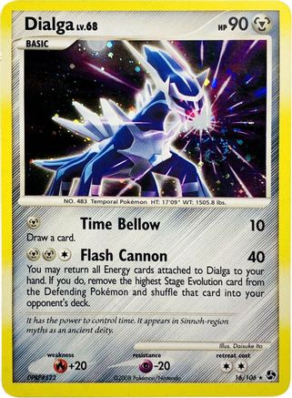 Dialga - 16/106 (Cosmos Holo) - Deck Exclusives Holofoil