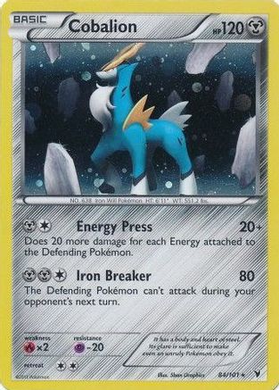 Cobalion - 84/101 (Cosmos Holo) - Blister Exclusives Holofoil
