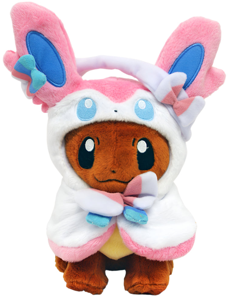 Pokemon Center Eevee Poncho Sylveon Plush (Pokémon Center Japan)