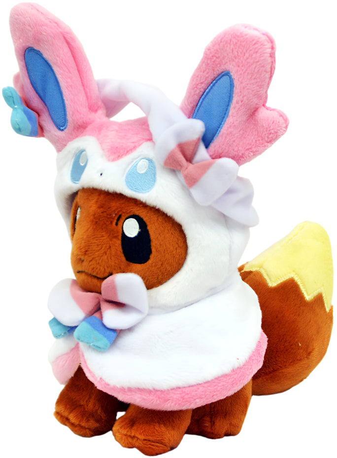 Pokemon Center Eevee Poncho Sylveon Plush (Pokémon Center Japan)