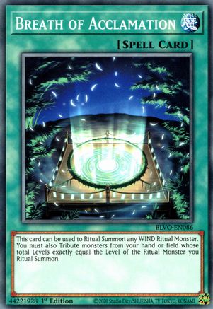 Breath of Acclamation (BLVO-EN086) - Blazing Vortex 1st Edition