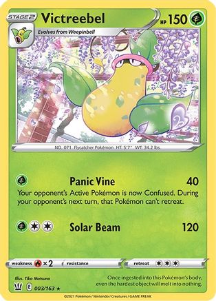 Victreebel 3/163 - SWSH05 Battle Styles Reverse Holofoil