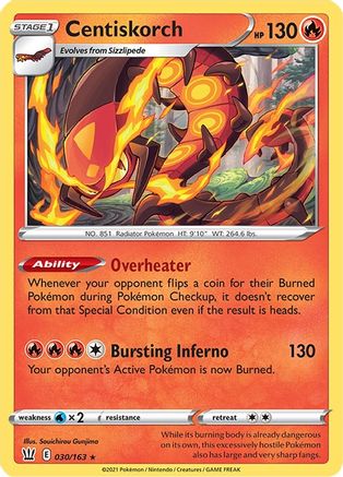 Centiskorch 30/163 - SWSH05 Battle Styles