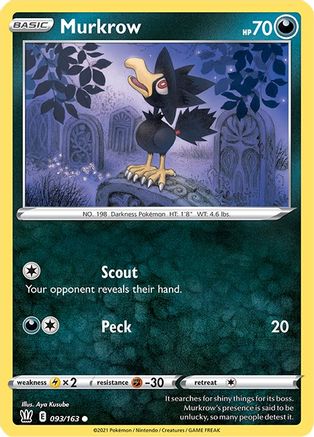 Murkrow 93/163 - SWSH05 Battle Styles