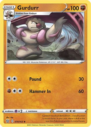 Gurdurr 74/163 - SWSH05 Battle Styles