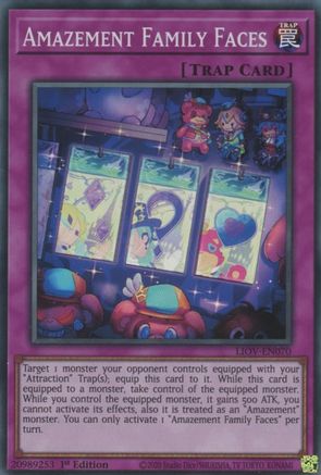 Amazement Family Faces (LIOV-EN070) - Lightning Overdrive 1st Edition