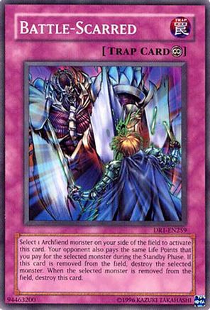 Battle-Scarred (DR1-EN259) - Dark Revelation Volume 1 Unlimited