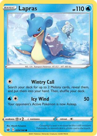 Lapras 29/198 - SWSH06 Chilling Reign