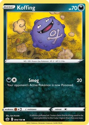 Koffing 94/198 - SWSH06 Chilling Reign