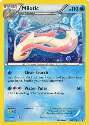 Milotic - 28/124 (Cosmos Holo) - Blister Exclusives Holofoil