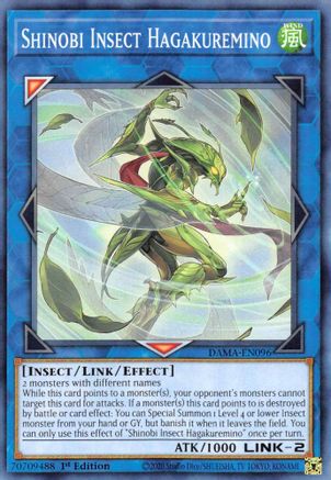 Shinobi Insect Hagakuremino (DAMA-EN096) - Dawn of Majesty 1st Edition
