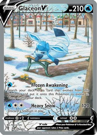 Glaceon V 175/203 - Evolving Skies Holofoil