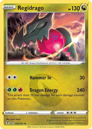 Regidrago 124/203 - SWSH07 Evolving Skies
